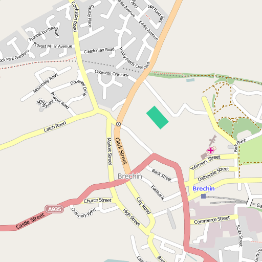 map of Brechin