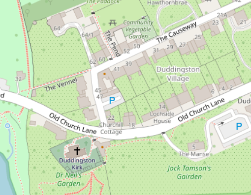 map of Duddingston
