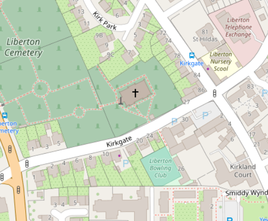 map of Liberton
